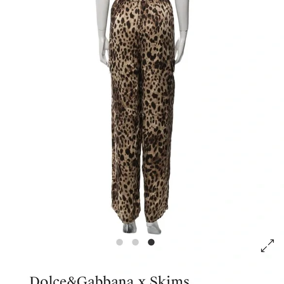 Dolce & Gabbana Animal Print Wide-Leg Pants - Picture 2 of 6